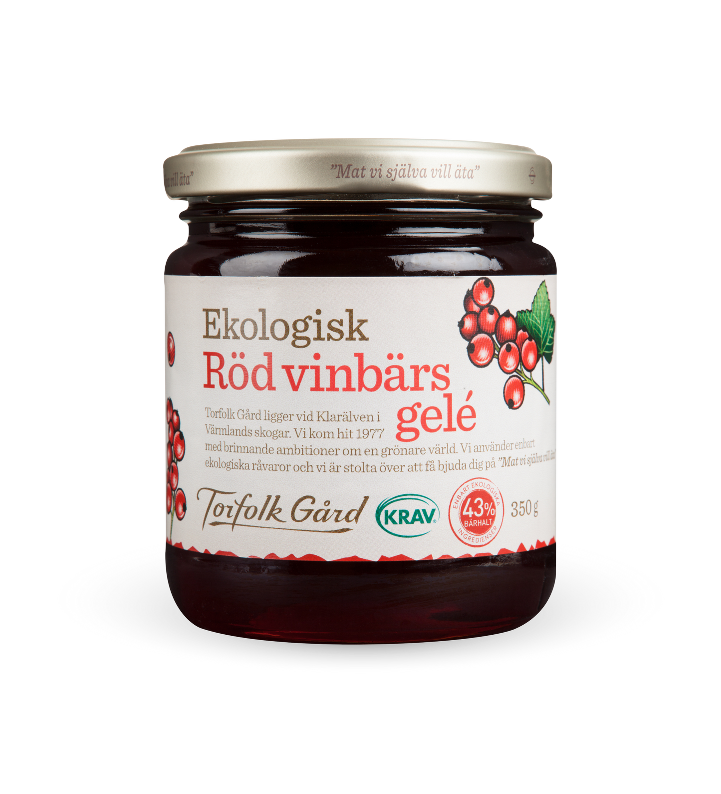 Ekologisk Rödvinbärssgelé