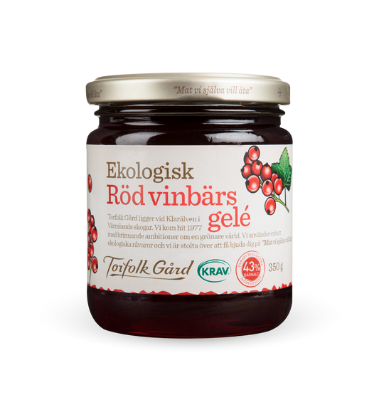 Ekologisk Rödvinbärssgelé